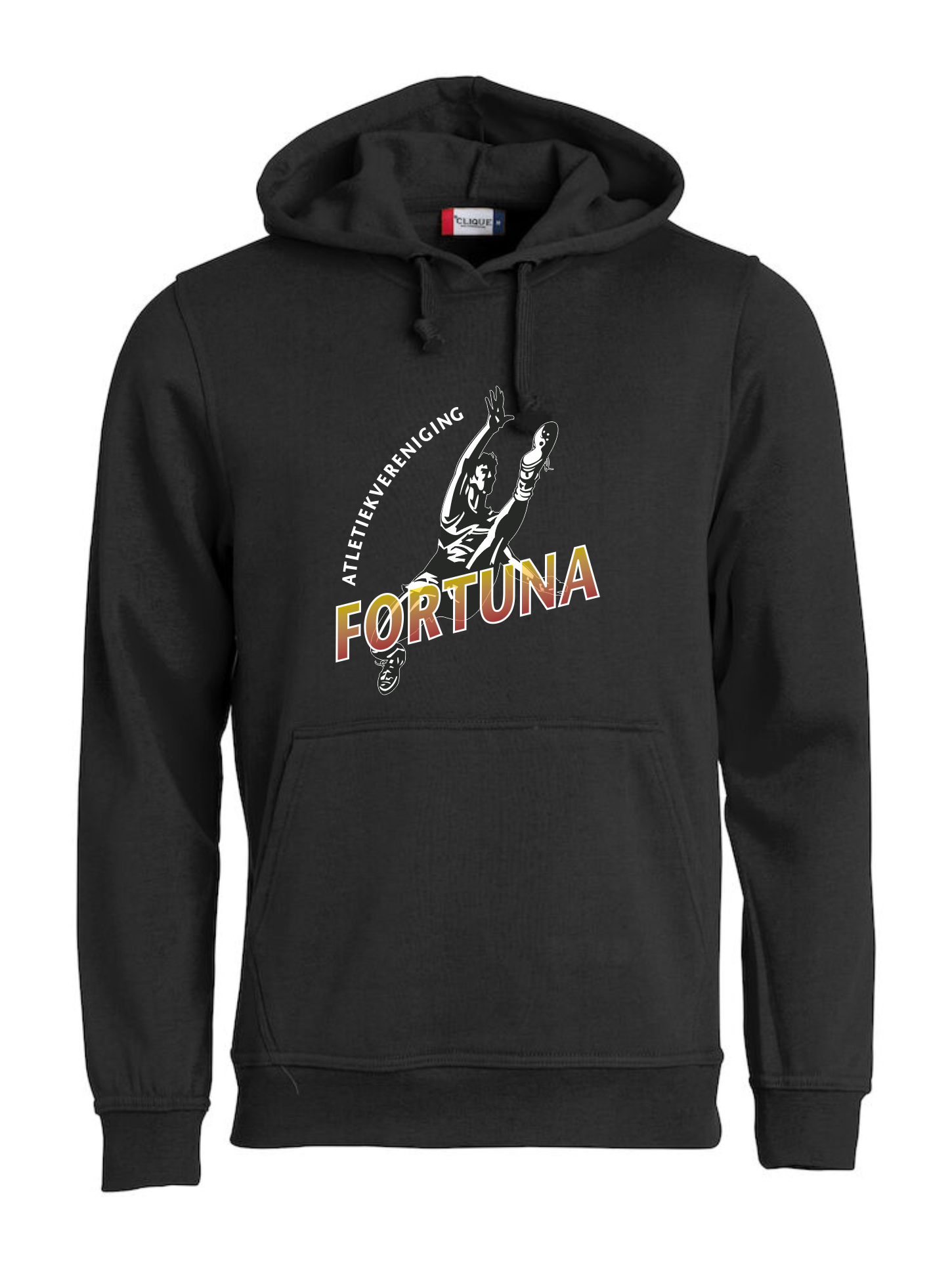 AV Fortuna Logo groot Hoodie Zwart