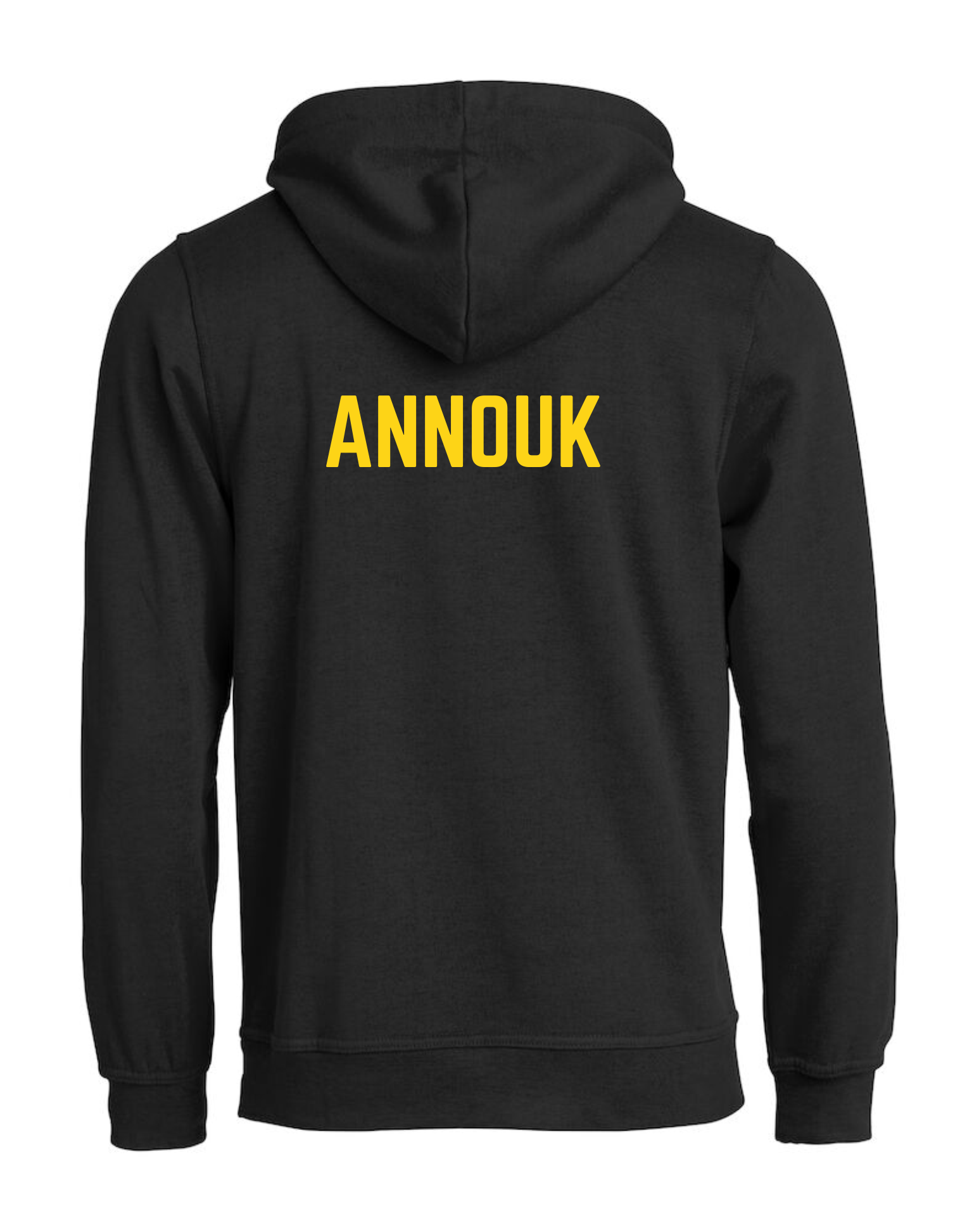AV Fortuna achterkant met naam Hoodie Zwart